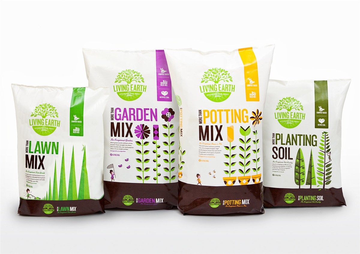 Living Earth有機質化肥產品包裝設計
